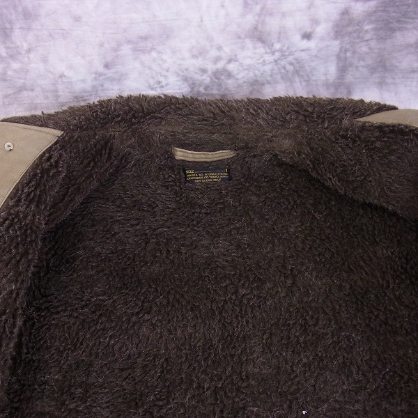 実際に弊社で買取させて頂いたMARKAWARE/マーカウェアー N-1 デッキジャケット/ボアジャン オリーブ A11C-10BL01C/1の画像 6枚目