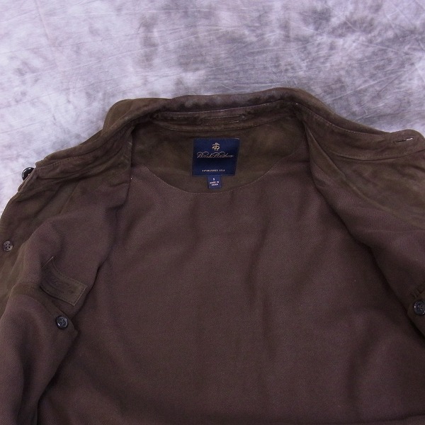 実際に弊社で買取させて頂いたBROOKS BROTHERS/ブルックスブラザーズ 羊革スウェードジャケット/Sの画像 7枚目