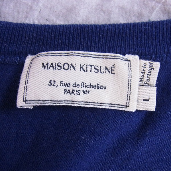 実際に弊社で買取させて頂いたMAISON KITSUNE/メゾンキツネ プリント Tシャツ 半袖/Lの画像 2枚目