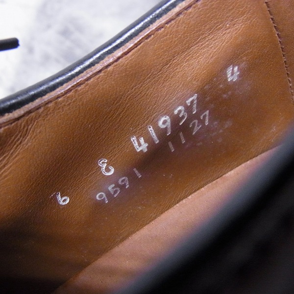 実際に弊社で買取させて頂いたAllen Edmonds/アレンエドモンズ コードバン プレーントゥ レザーシューズ 9591/6Eの画像 5枚目