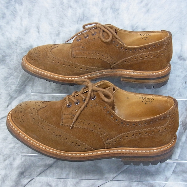 実際に弊社で買取させて頂いたTrickers/トリッカーズ スウェードウィングチップシューズ/M7292/8 の画像 3枚目