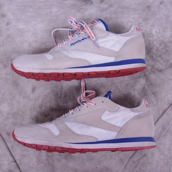 実際に弊社で買取させて頂いたReebok×MAISON KITSUNE/リーボック×メゾンキツネ レザー スニーカー M46165/29の画像 3枚目
