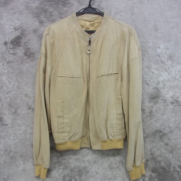 実際に弊社で買取させて頂いたGIORGIO ARMANI/ジョルジオアルマーニ スエード ノーカラージャケット 40