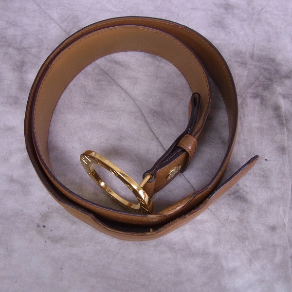 実際に弊社で買取させて頂いたBVLGARI/ブルガリ ラウンドバックルレザーベルトの画像 1枚目