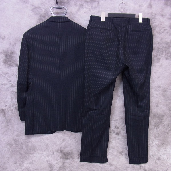 実際に弊社で買取させて頂いたEDIFICE/エディフィス ストライプ 2Bスーツ セットアップ/48の画像 1枚目