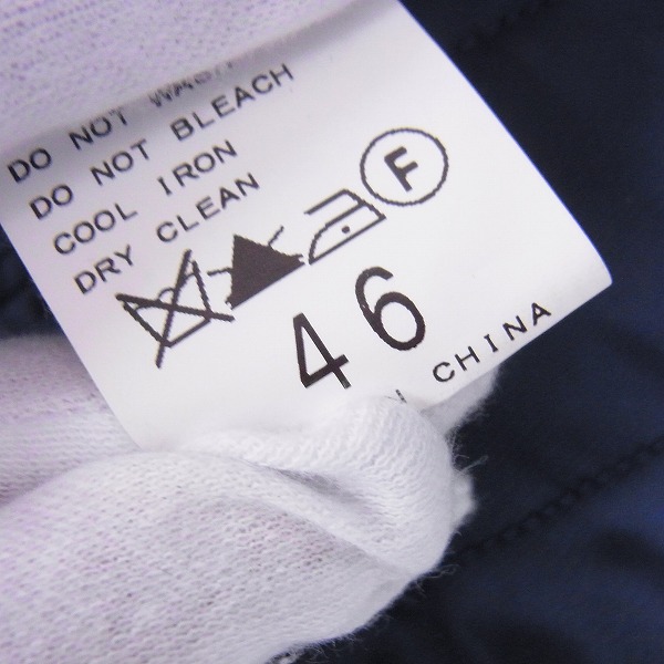 実際に弊社で買取させて頂いたEDIFICE/エディフィス ナイロン ブルゾン ジャケット ネイビー/46の画像 4枚目