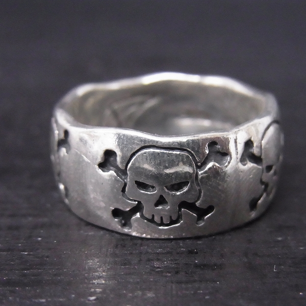 実際に弊社で買取させて頂いた【証明書有】CRAZY PIG/クレイジーピッグ 5スカル/クロスボーン リング 指輪/19.5号の画像 1枚目