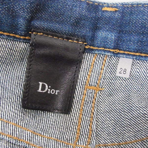 実際に弊社で買取させて頂いたDior Homme/ディオールオム ストレート デニムパンツ/ジーンズ/28の画像 2枚目