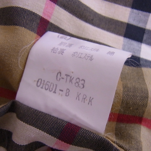 実際に弊社で買取させて頂いたBURBERRY PRORSUM/バーバリープローサム ステンカラーコート/ライナー タータンチェックの画像 6枚目