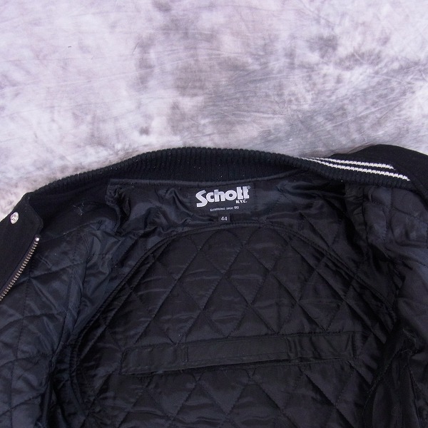SCHOTT/ショット バイカー袖レザースタジャン/ワッペン/44の買取 SCHOTT/ショット バイカー袖レザースタジャン/ワッペン/44の買取