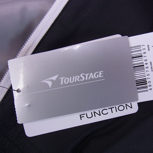 実際に弊社で買取させて頂いた【未使用】TOUR STAGE/ツアーステージ ゴルフウェア アウタージャージ ブラック/Lの画像 5枚目