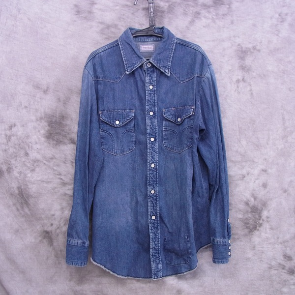 実際に弊社で買取させて頂いたBLUE BLUE/ブルーブルー ウエスタンシャツ/デニムシャツ 3/（L）