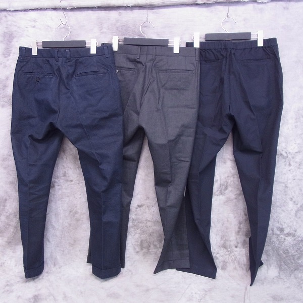 実際に弊社で買取させて頂いたエディフィス/ユナイテッドアローズ ストレートパンツ 灰/青 46/3点セットの画像 1枚目