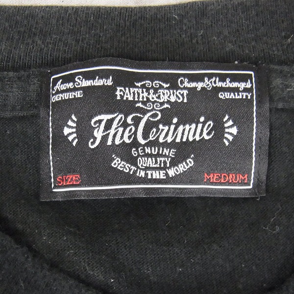 実際に弊社で買取させて頂いたTHE CRIMIE/クライミー GOODLUCK GODBLESS スカルマリア Tシャツ Mの画像 2枚目