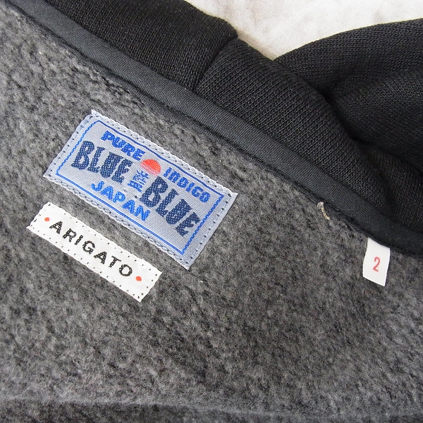 実際に弊社で買取させて頂いたBLUE BLUE/ブルーブルー ARIGATO ブラック ベスト/2の画像 2枚目