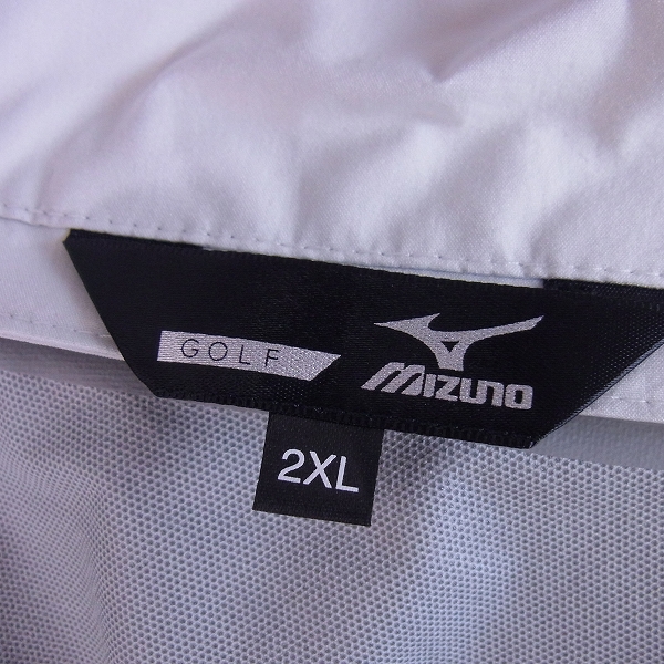 実際に弊社で買取させて頂いた【未使用】mizuno/ミズノ ゴルフ NEXLITE レインスーツ/レインウェア セットアップ ブラック 2XLの画像 2枚目