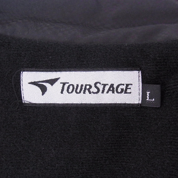 実際に弊社で買取させて頂いた【未使用】TOUR STAGE/ツアーステージ ゴルフウェア アウタージャージ レッド 薄チェック柄/Lの画像 2枚目