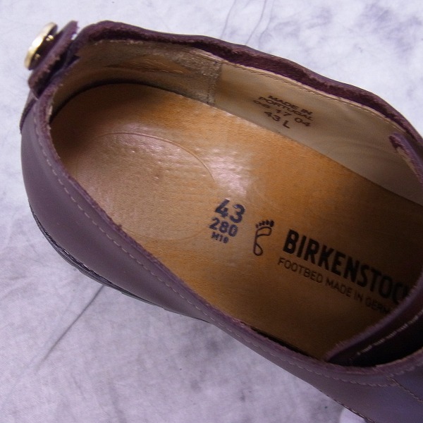 実際に弊社で買取させて頂いたBIRKENSTOCK/ビルケンシュトック TIMMINS/ティミンズ レザーシューズ ダークブラウン/43の画像 4枚目