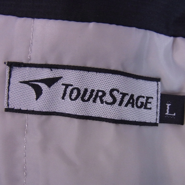 実際に弊社で買取させて頂いた【未使用】TOUR STAGE/ツアーステージ ゴルフウェア アウタージャージ ブラック/Lの画像 2枚目