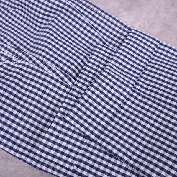 実際に弊社で買取させて頂いた【未使用】MAISON KITSUNE/メゾンキツネ ギンガムチェック 2Bテーラードジャケット セットアップ KMV-0402-A 38/42の画像 6枚目