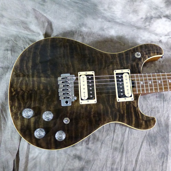 実際に弊社で買取させて頂いた★Greco/グレコ EW-88 TBK Translucent Black ペグ交換済み エレキギターの画像 4枚目