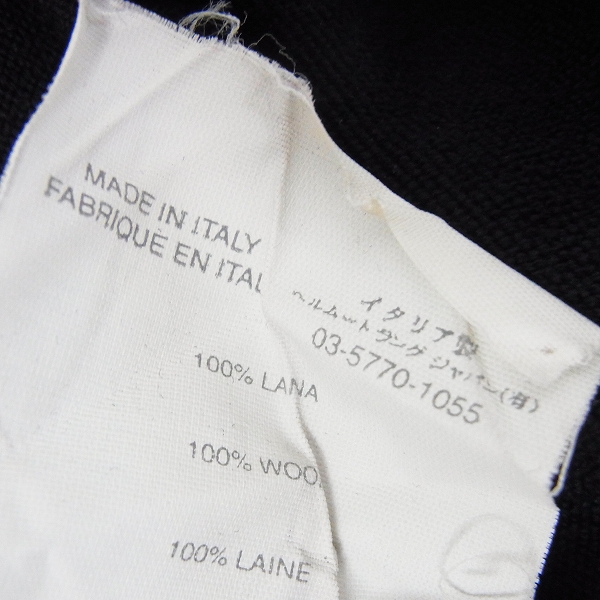 実際に弊社で買取させて頂いたHELMUT LANG/ヘルムートラング 長袖ウールニット/46の画像 5枚目