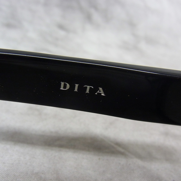 実際に弊社で買取させて頂いたDITA/ディータ 眼鏡/メガネフレーム 度入り KINGSTON 2006A 日本製 黒の画像 5枚目