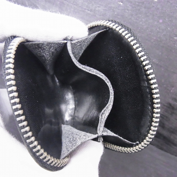 実際に弊社で買取させて頂いたDEAL DESIGN/ディールデザイン 型押し ラウンドジップコインケースの画像 4枚目