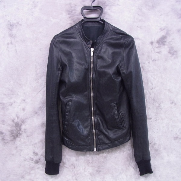 実際に弊社で買取させて頂いたRick Owens/リックオウエンス moto leather jacket/レザージャケット RU8763 S