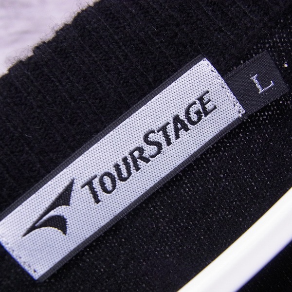 実際に弊社で買取させて頂いた【未使用】TOUR STAGE/ツアーステージ ゴルフウェア アーガイル柄 Vネックセーター/Lの画像 2枚目