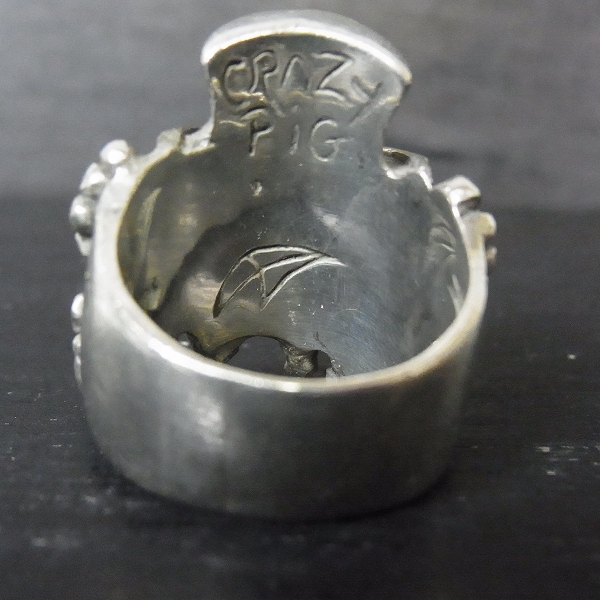 実際に弊社で買取させて頂いたCRAZY PIG/クレイジーピッグ CP628 CPD Skull Mascot/スカル マスコットリング 24号の画像 3枚目