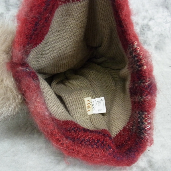 実際に弊社で買取させて頂いたCA4LA/カシラ モヘア/ニットキャップ 2点セットの画像 3枚目