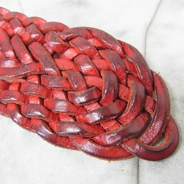 実際に弊社で買取させて頂いたAKM/エイケイエム ラグジュアリーベルト/編み込み ダブルピンの画像 4枚目