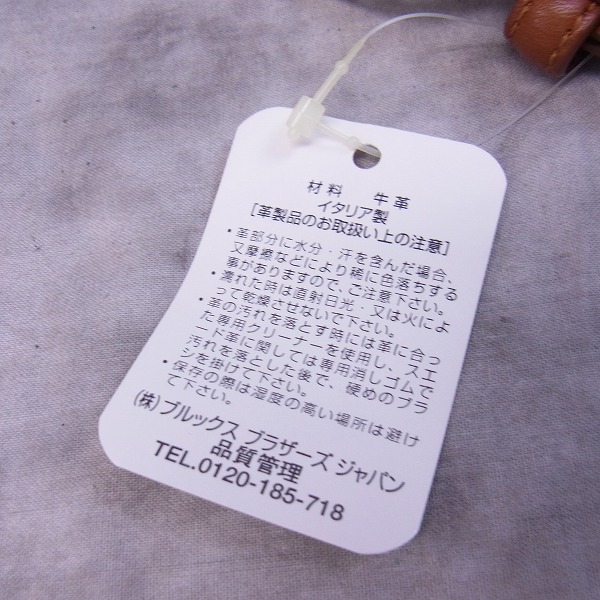 実際に弊社で買取させて頂いたBROOKS BROTHERS/ブルックスブラザーズ レザーベルト/38の画像 3枚目