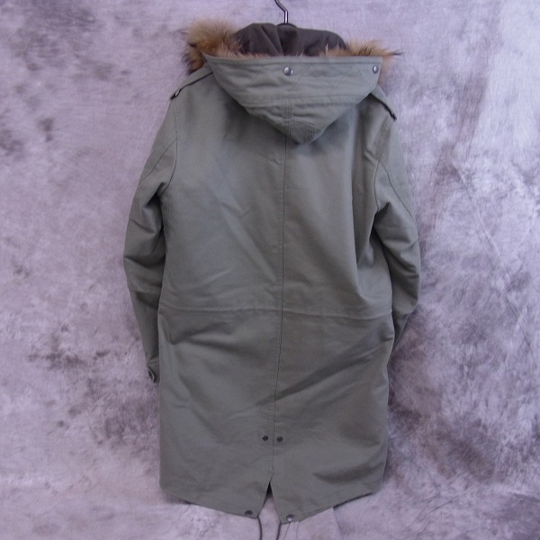 実際に弊社で買取させて頂いたMACKINTOSH PHILOSOPHY/マッキントッシュフィロソフィー ラクーンファー/ライナー付 モッズコート/38の画像 1枚目