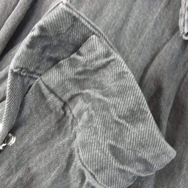 実際に弊社で買取させて頂いたjunhashimoto/ジュンハシモト デニム フックシャツ 2の画像 4枚目