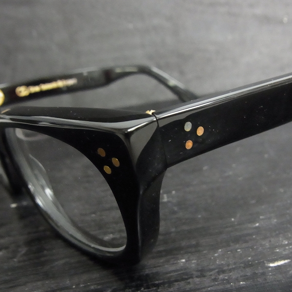 実際に弊社で買取させて頂いたOliver Goldsmith/オリバー ゴールドスミス VICE CONSUL-s 黒縁 メガネフレーム/眼鏡の画像 5枚目