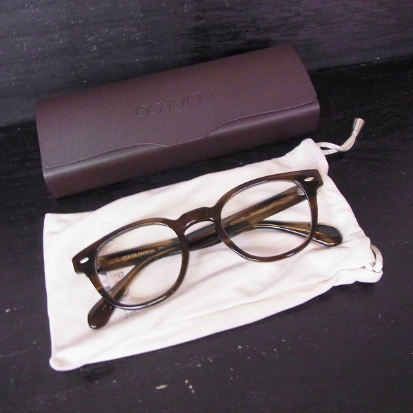 実際に弊社で買取させて頂いたOLIVER PEOPLES/オリバーピープルズ デミ柄 メガネフレーム SHELDRAKE-J 362の画像 8枚目