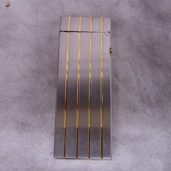 実際に弊社で買取させて頂いたdunhill/ダンヒル ストライプ柄ローラーガスライターの画像 2枚目