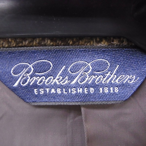 実際に弊社で買取させて頂いたBrooks Brothers/ブルックスブラザーズ ツイード ウール ジャケット/40REGの画像 2枚目