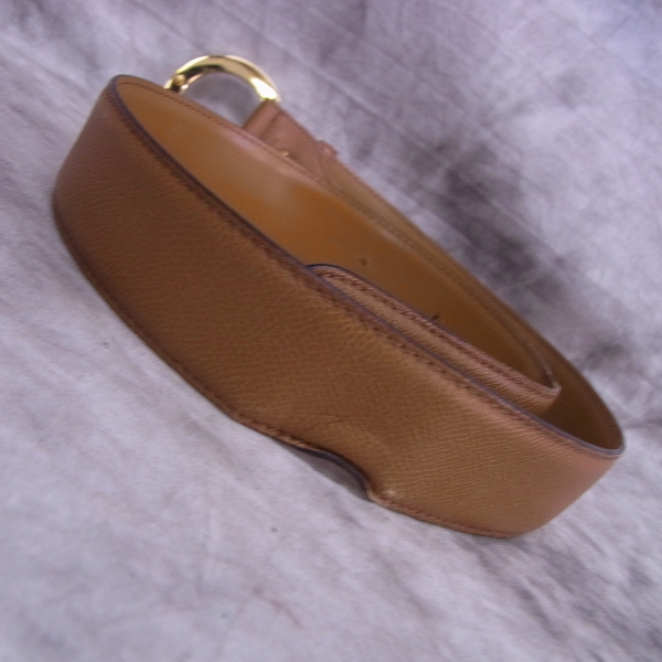 実際に弊社で買取させて頂いたBVLGARI/ブルガリ ラウンドバックルレザーベルトの画像 4枚目