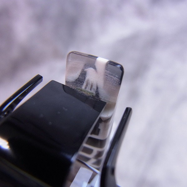 実際に弊社で買取させて頂いたless than human/レスザンヒューマン マーブル柄 スクエア メガネフレームの画像 5枚目