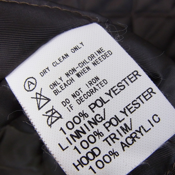実際に弊社で買取させて頂いたGOODENOUGH/グッドイナフ ファー付 中綿ナイロンコート Lの画像 6枚目