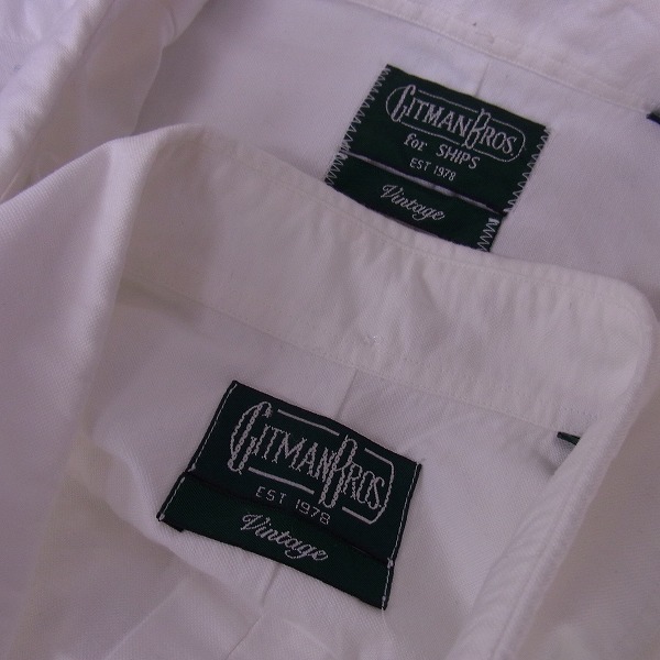 実際に弊社で買取させて頂いたGITMAN BROS/ギットマン・ブラザーズ SHIPS オックスフォードシャツ/M/15の画像 2枚目