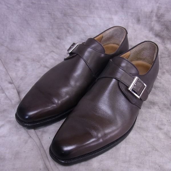 実際に弊社で買取させて頂いたCROCKETT&JONES/クロケットアンドジョーンズ シングル モンクストラップ シューズ 5118/6