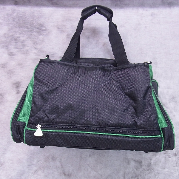 実際に弊社で買取させて頂いた【未使用】Le coq sportif/ル・コック ボストンバック QQ2145 ブラック/グリーン シューズインの画像 1枚目