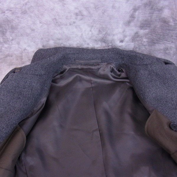 実際に弊社で買取させて頂いたKOLOR/カラー ウールカシミヤライトメルトンPコート11WCM-C03102/2の画像 6枚目