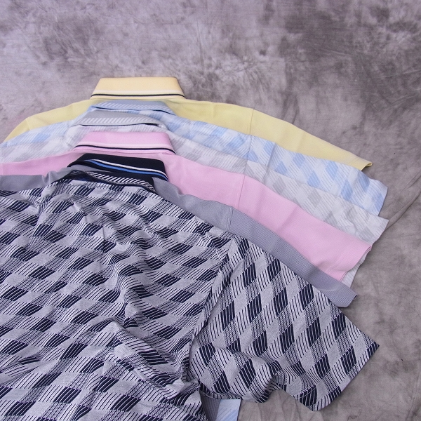 実際に弊社で買取させて頂いた【未使用】MIZUNO/ミズノ ゴルフウェア THE OPEN ジップアップ 半袖ポロシャツ 6点SET/Lの画像 2枚目