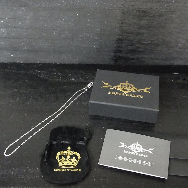 実際に弊社で買取させて頂いたROYAL ORDER/ロイヤルオーダー ネックレスチェーン/ロゴチャームの画像 5枚目