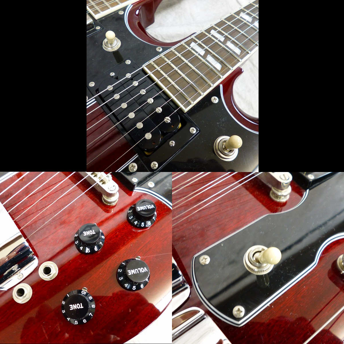 実際に弊社で買取させて頂いた★Epiphone/エピフォン SG Limited Edition G-1275 Double Neck エレキギター ハードケース付の画像 6枚目